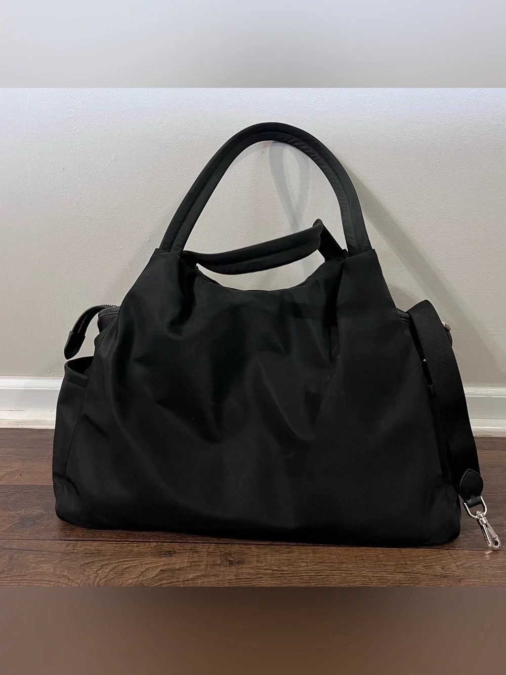 Kate Spade Black Diaper Bag with Dual Handles and Shoulder Strap